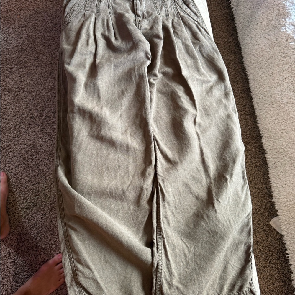 Free People Straight Chino Trousers OOS - Picture 2 of 5